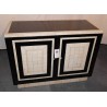  Buffet anglais Art Déco laqué blanc et sur  Moinat SA  - Antiquités décoration
