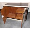  Buffet anglais Art Déco laqué blanc et sur  Moinat SA  - Antiquités décoration