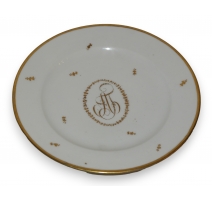 Assiette en porcelaine Vieux Paris