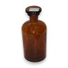 Flacon de pharmacie en verre bruni