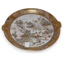 Plat en porcelaine satsuma Japonais