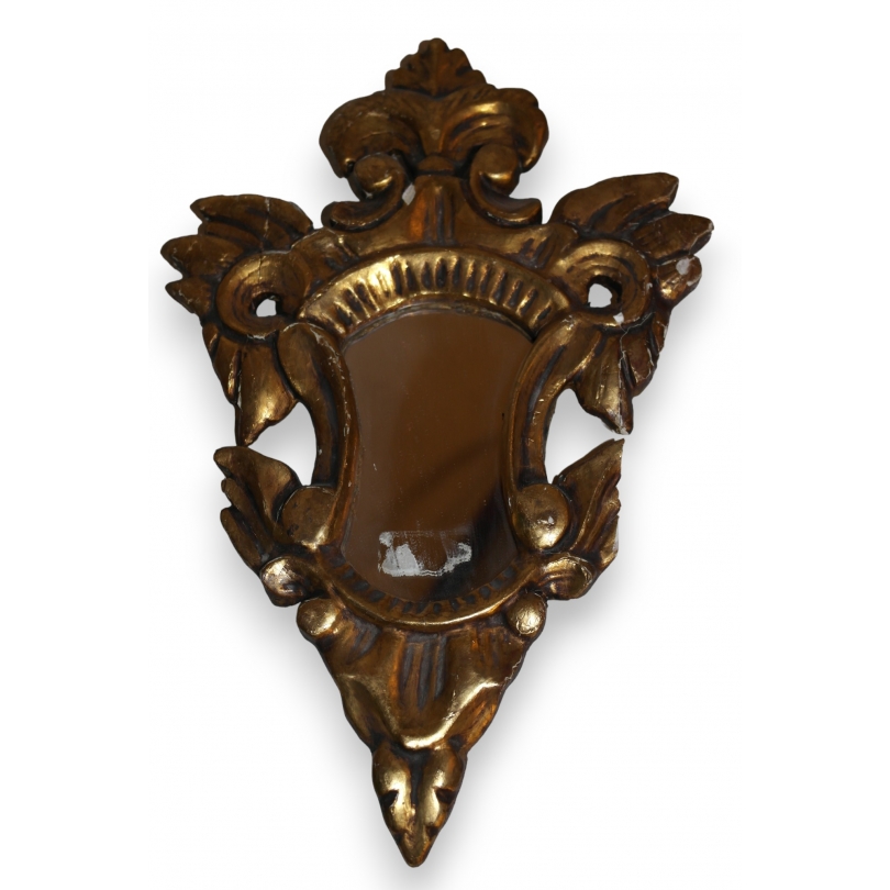  Petit miroir en bois doré sur  Moinat SA  - Antiquités décoration