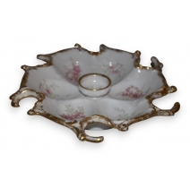 Plat à oeufs en porcelaine Napoléon III