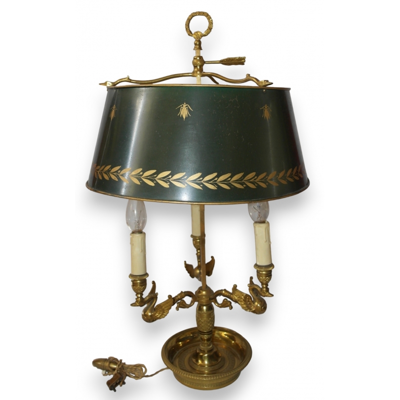  Lampe bouillotte "Col de cygne"en sur  Moinat SA  - Antiquités décoration