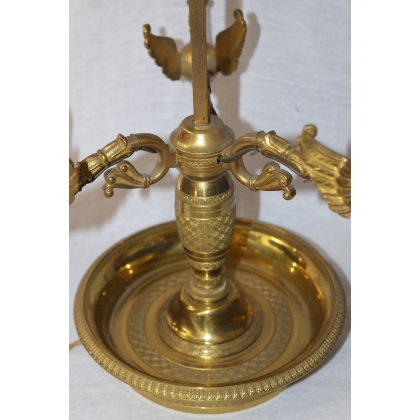 Lampe bouillotte "Col de cygne"en sur  Moinat SA  - Antiquités décoration