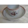 Tasse et sous-tasse en porcelaine Chine