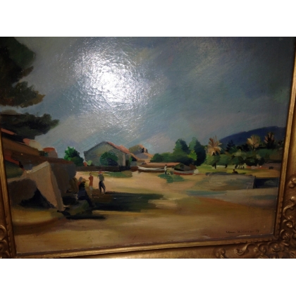 绘画 | 题为《风景》的画作，署名HARTMANN。Moinat SA  - 古董与装饰艺术