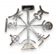 Broche éthnique en argent sterling