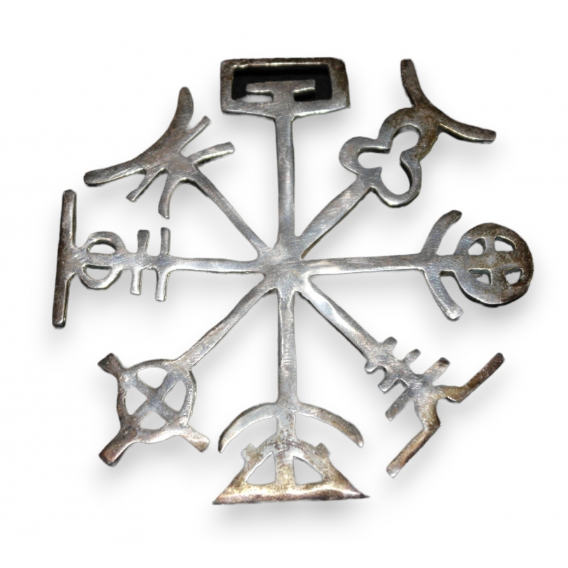 Broche éthnique en argent sterling