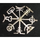 Broche éthnique en argent sterling