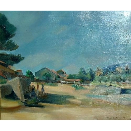 绘画 | 题为《风景》的画作，署名HARTMANN。Moinat SA  - 古董与装饰艺术
