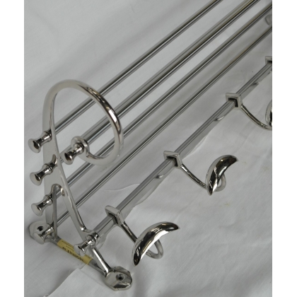 Coat rack with 5 hooks and rails at  Moinat SA  - Antiques and home décor