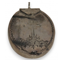 Reliquaire, pendentif- boite en argent