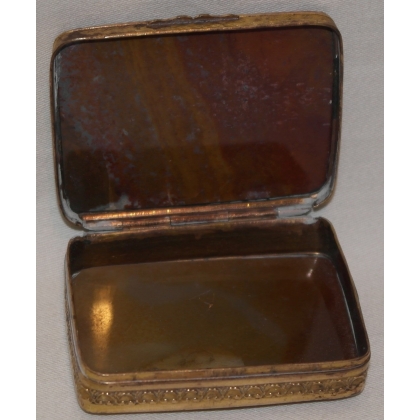 Brass and hardstone box by  Moinat SA  - Antiques and decorative items