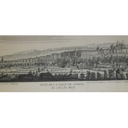 Paire de gravures "Veue de la ville de  sur Moinat SA  - Antiquités décoration -  Gravures, Lithos