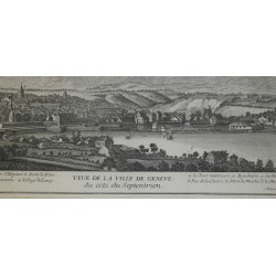 Paire de gravures "Veue de la ville de  sur Moinat SA  - Antiquités décoration -  Gravures, Lithos