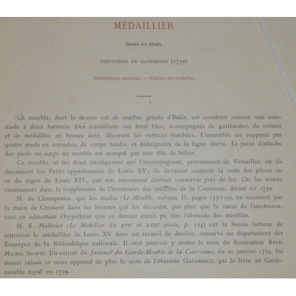 Gravure "Médaillier" de SLODTZ, d'après  sur Moinat SA  - Antiquités décoration -  Gravures, Lithos