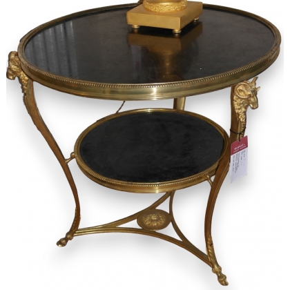  Paire de guéridons ronds "Tête de sur  Moinat SA  - Antiquités décoration