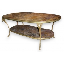 Table basse ovale "Tête de Béliers"