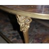  Table basse ovale "Tête de Béliers" en sur  Moinat SA  - Antiquités décoration
