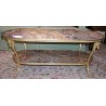  Table basse ovale "Tête de Béliers" en sur  Moinat SA  - Antiquités décoration