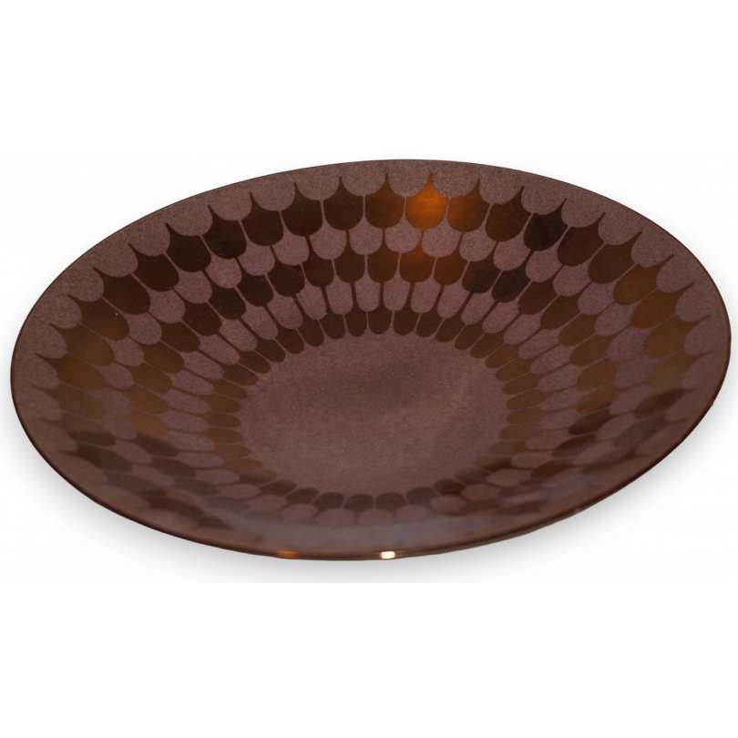 Assiette rose en porcelaine BENSOW