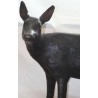 Famille de chevreuils en bronze