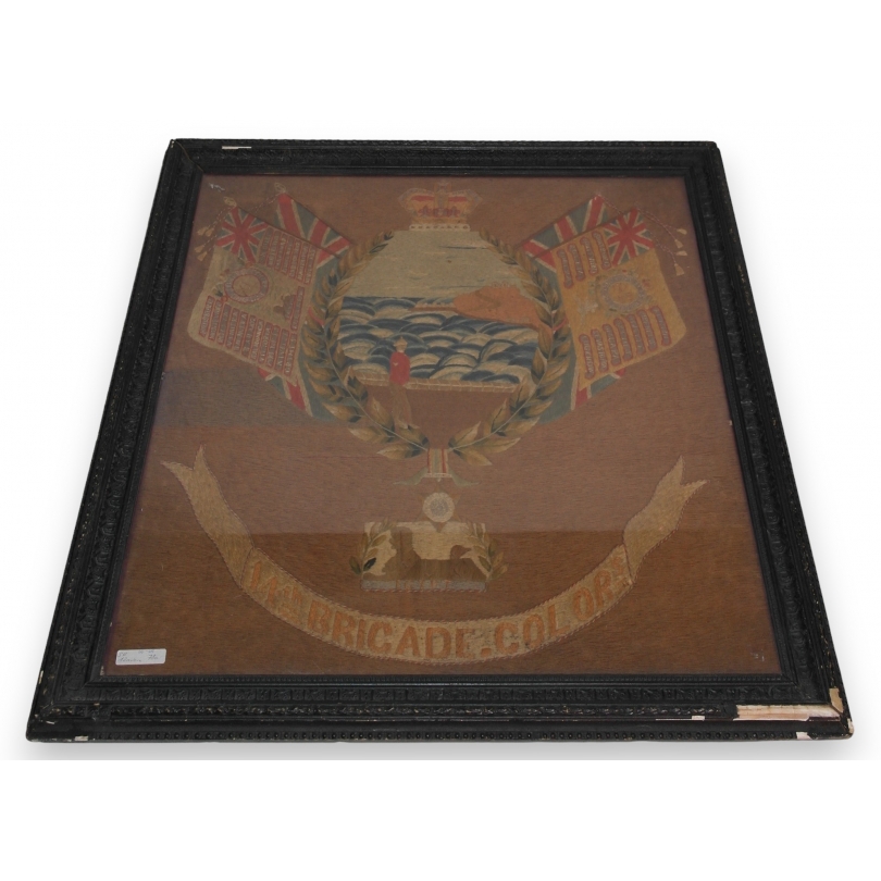  Broderie "14th Brigade Colors" sur  Moinat SA  - Antiquités décoration