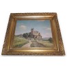 Paintings | Oil on canvas "View of a church" Moinat SA  - Antiques and home décor