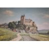 Paintings | Oil on canvas "View of a church" Moinat SA  - Antiques and home décor