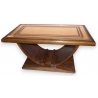 Table basse Art Déco, dessus miroir fumé