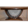  Table basse Art Déco, dessus miroir fumé sur  Moinat SA  - Antiquités décoration