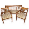 Canapé et 2 fauteuils Biedermeier