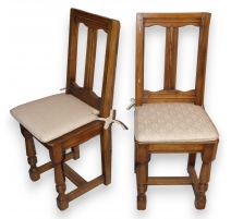 Paire de chaises style Louis XIII en