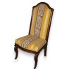 Chaise dossier haut en acajou
