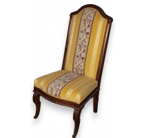 Chaise dossier haut en acajou