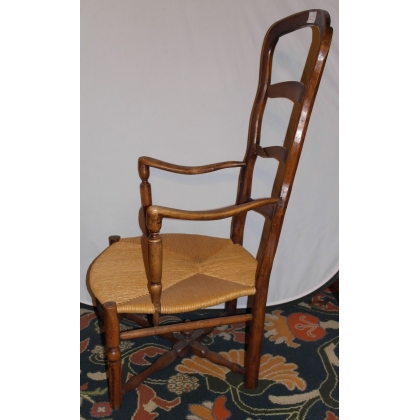 Provençal straw-seated armchair at  Moinat SA  - Antiques and home décor