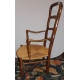 Fauteuil de nourrice paillé provençal