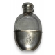 Gourde en cristal et argent initial JR