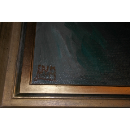 Huile sur toile \"portrait\" signé Erik