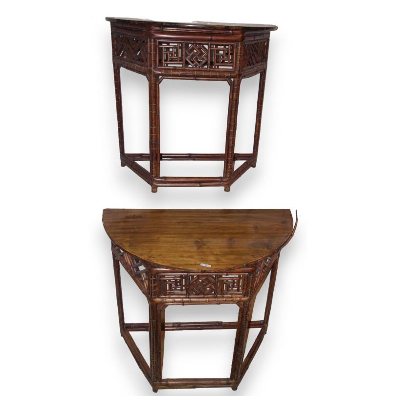 Pair of bamboo side tables from  Moinat SA  - Antiques and home décor