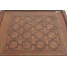  Table carrée plateau marqueté sur  Moinat SA  - Antiquités décoration