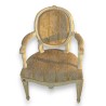 Louis XVI armchair, medallion backrest, from  Moinat SA  - Antiques and interior design