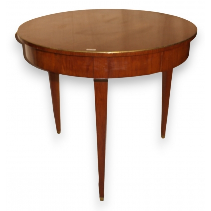  Table en acajou à 3 pieds avec 1 tiroir sur  Moinat SA  - Antiquités décoration