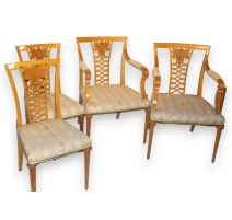 Ensemble de 2 chaises et 2 fauteuils