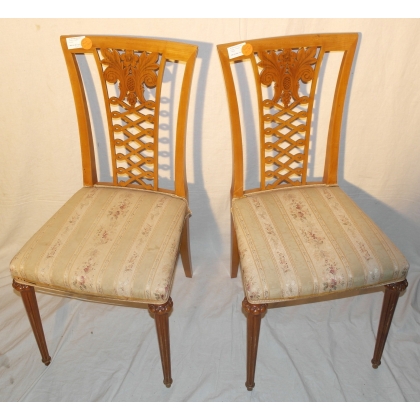 Set of 2 chairs and 2 armchairs by Moinat SA – Antiques and home décor