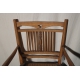 Fauteuil 1900 en chêne, paillé