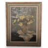 Paintings | Oil on cardboard "Yellow Flowers" at Moinat SA  - Antiques and home décor