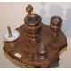 Guéridon fumoir bois sculpté