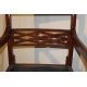 Fauteuil bateau, en acajou.